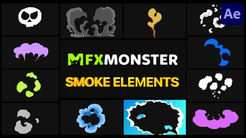 Dynamic Cartoon Smoke Effects Pack