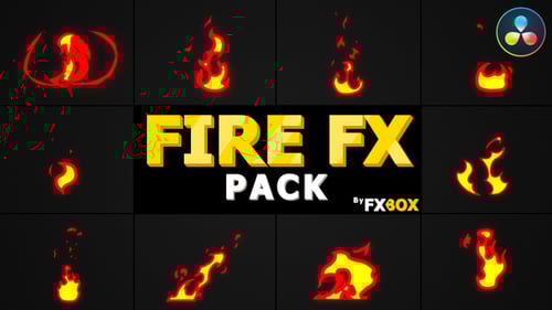 Cartoon Fire Elements | DaVinci Resolve