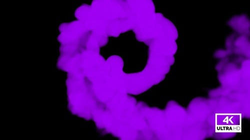 Abstract Purple Smoke Cloud Reveal Transition