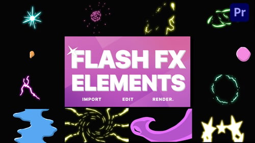 Paquete de elementos Flash FX | Mogrt de Premiere Pro