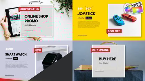 Online Shop Promo Slideshow | FCPX