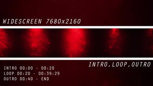 Dynamic Red Luminous Particles Flowing Abstract Background Loop