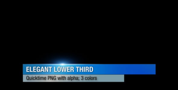 Elegant Lower Third