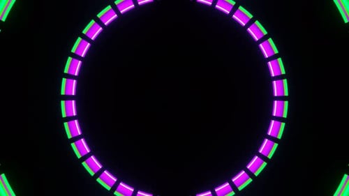 Playing Light Circles on a Dark Background VJ Loop