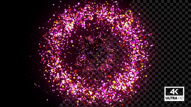 Sparkling Particle Burst Reveal Transition, Overlays Motion Graphics ft ...