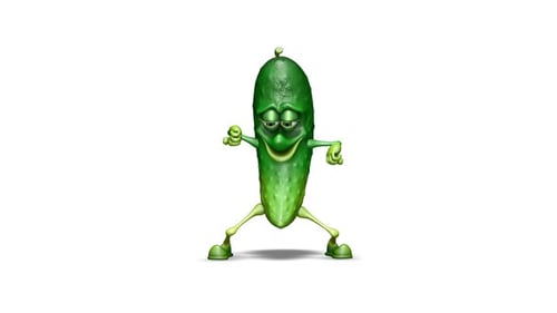 Fun Cucumber 3D baile de dibujos