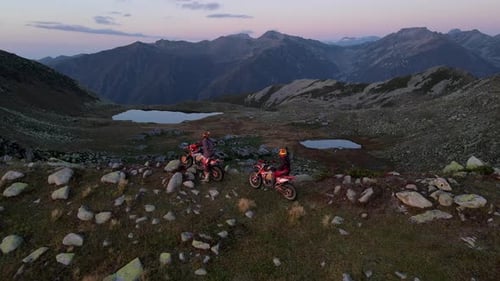 Motocross Around Glacial Lakes