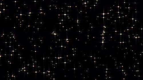 Elegant Golden Glitter Particles Falling Animation