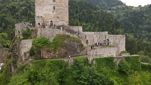 Historic Castle And People