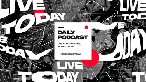 Podcast Youtube Channel Opener / Short Urban Typography Promo / Fast Dynamic Modern Music Vlog Intro