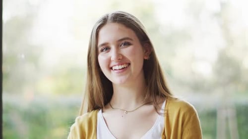 Smiling Woman Close Up Portrait
