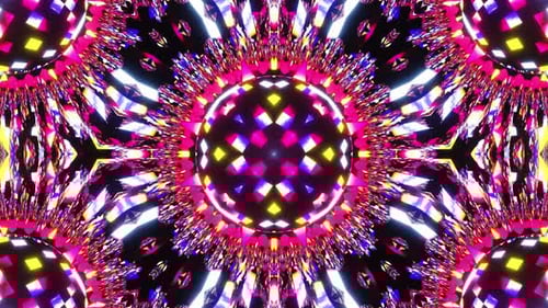 Vj Loop Purple Neon kaleidoscope