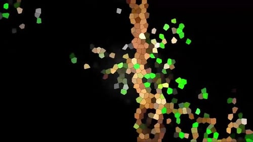 Abstract Geometric Hexagons Forming Organic Shape Background