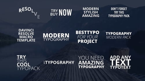 Modern Typo Pack