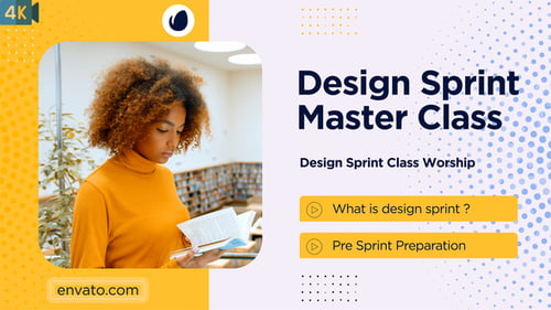 Modern Education Presentation Template with Clean Geometric Design