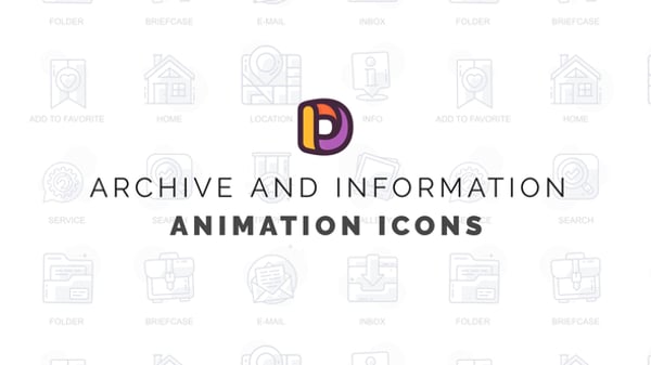 Animated Flat Design Icons Set, Elements ft. animated icons ...