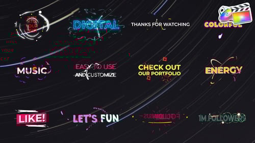 Dynamic Motion Graphics Titles with Energetic Reveals