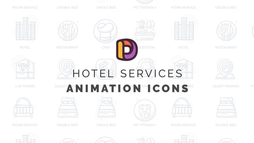 Hotel services - Animation Icons
