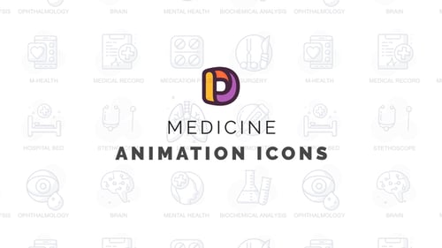 Animated Medical Healthcare Icons Collection