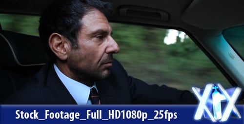 Man Driving Car on Rural Forest Road