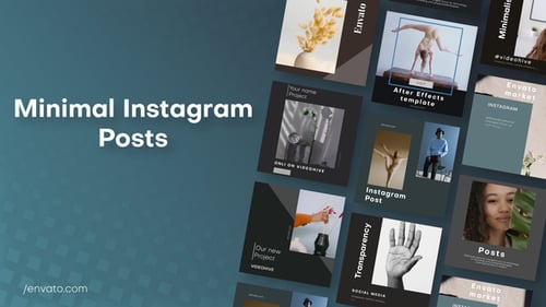 Minimalist Social Media Post Layouts and Templates