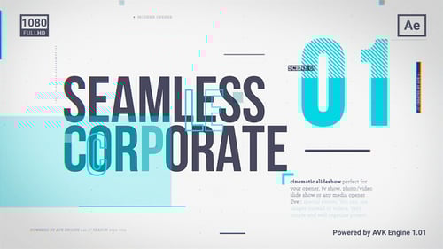 Dynamic Geometric Corporate Slideshow with Modern Text Animation