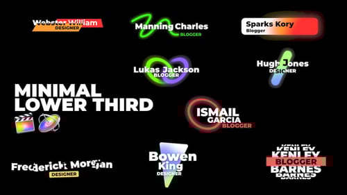 Minimal Lower Thirds