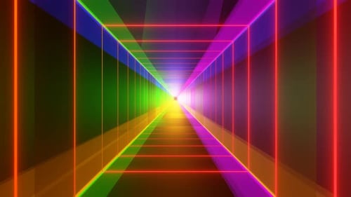 Quadrados de estrelas brilhantes futuristas de ficção científica com linhas de luz de néon sem costura