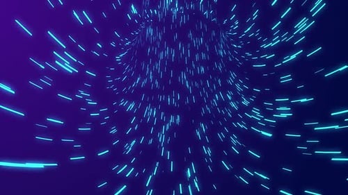 Technologie : tunnel filaire, futuriste, vortex 3D, fond de boucle