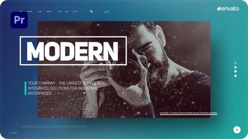 Dynamic Corporate Slideshow with Modern Text Reveals