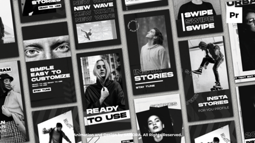 Urban Style Instagram Stories Template with Modern Animated Text