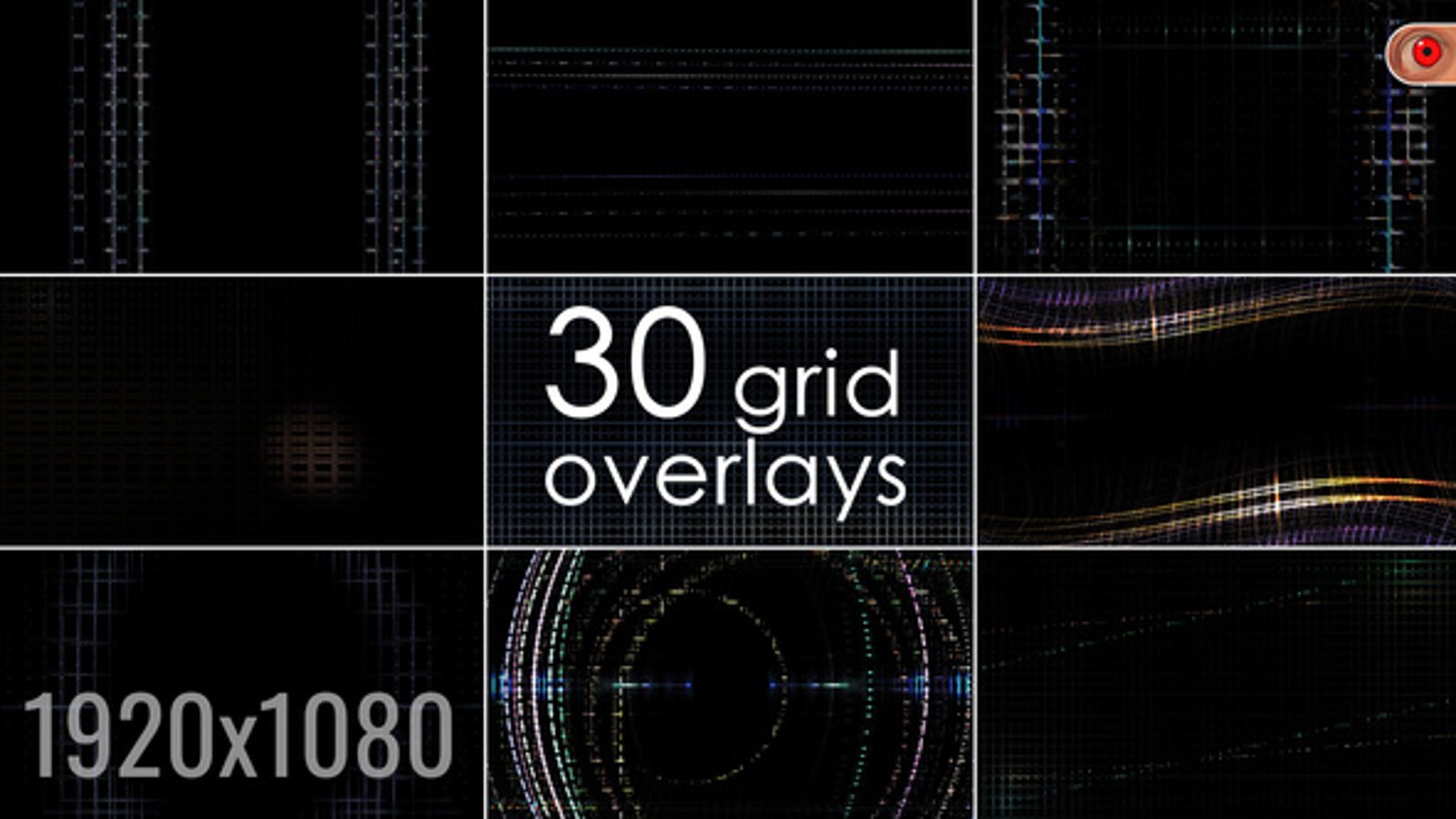Futuristic Digital Grid and Line Overlays, Overlays Motion Graphics ft ...
