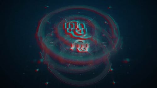 Glitch Tech RGB Split Logo