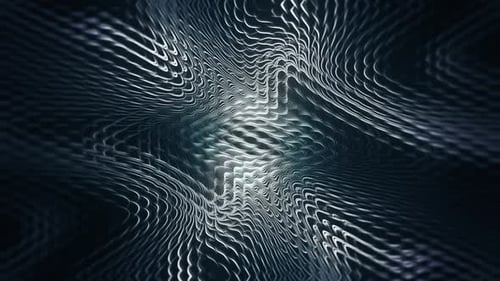 Chrome Metal Abstract Waves