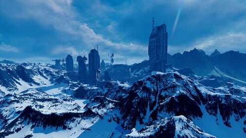 Komplex in einer Bergkette