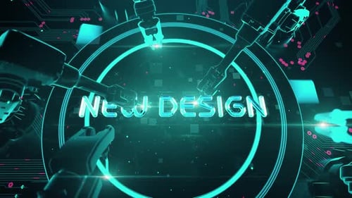 Changement de marque avec la technologie numérique Hitech Concept