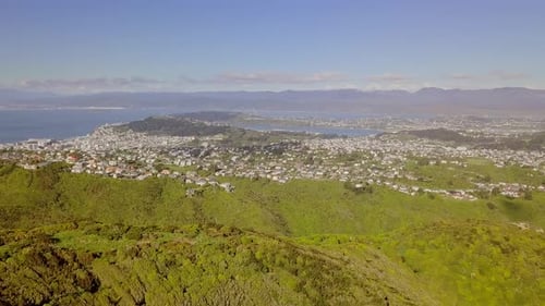 City View from Green Hills on Sunny Day