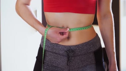 Waist Measured with Measuring Tape Indoors