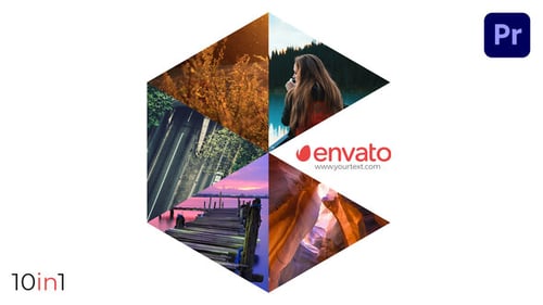 Stylish Geometric Photo Openers - Logo Reveal