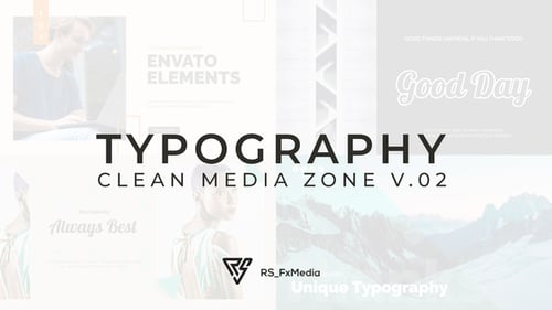 Typography Slide - Clean Media Zone V.02