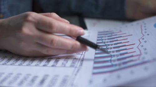 Financial Analysis of Charts and Graphs in Office