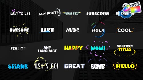 Playful Animated Cartoon Titles Pack
