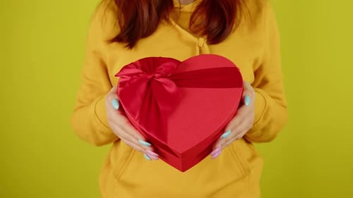 Red Heart Box Gift for Love and Romance