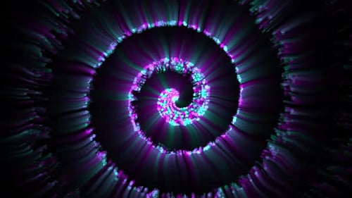 Abstrakte Spirale bunte bewegliche Partikel V66
