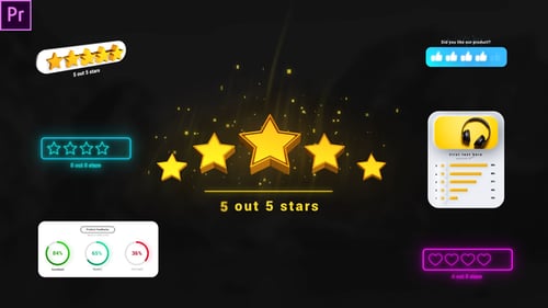 Animated User Interface Elements for Digital Ratings and Feedback