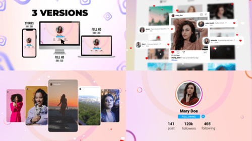 Modern Social Media Profile Promo with Engaging Instagram UI