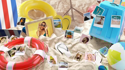 Photo Gallery on Summer Beach