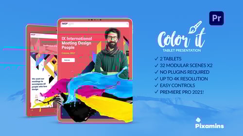 Color it Tablet Presentation for Premiere Pro
