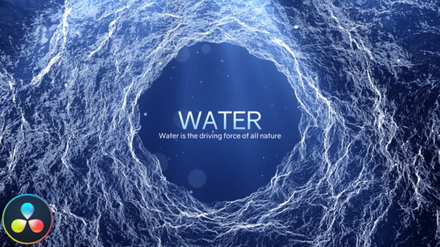 Cover for Water - Inspirational Titles - DaVinci Resolve