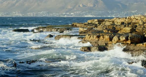 Waves in The Sea on A Sunny Day 4k